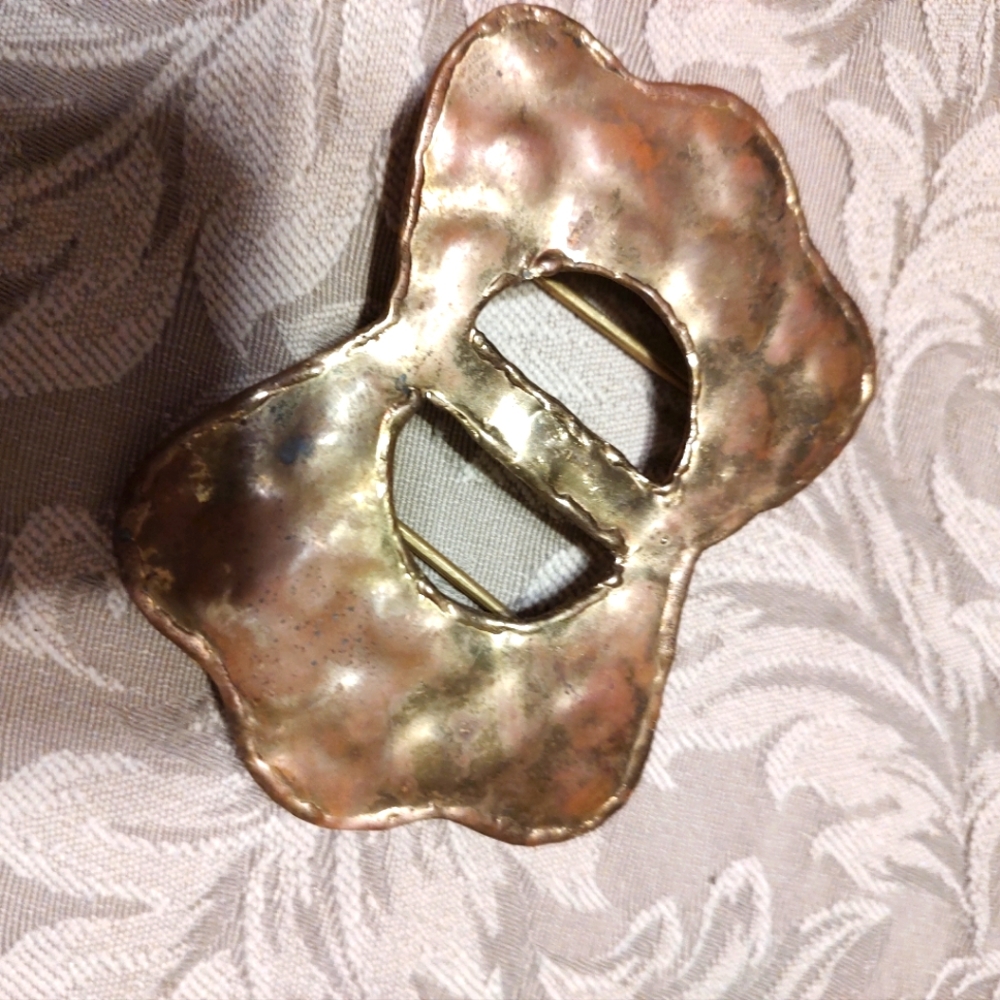 Unique Vintage Hand Crafted Solid Brass Hammered … - image 6